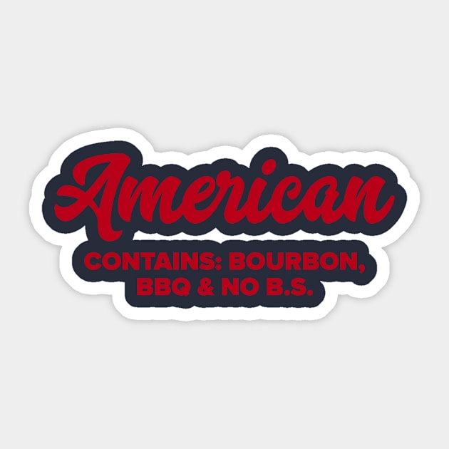 American Sticker by MessageOnApparel